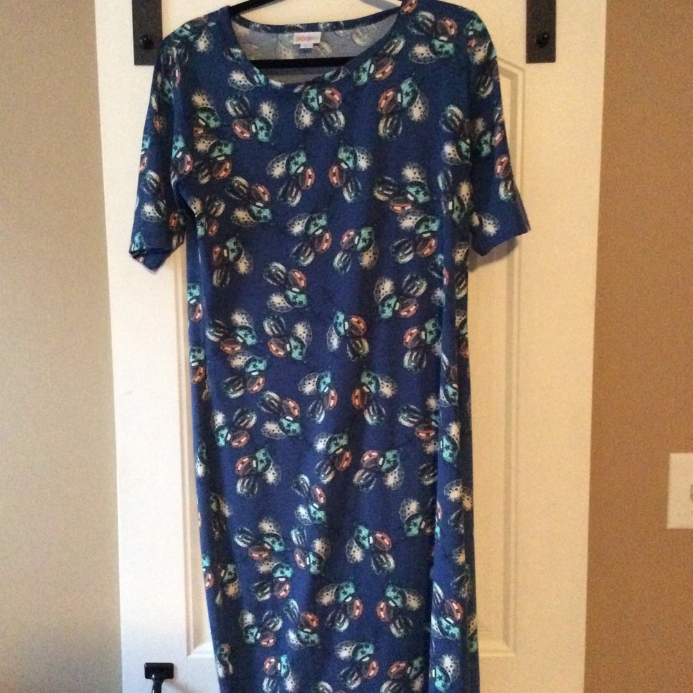 Like new LuLaRoe patriotic Julia dress